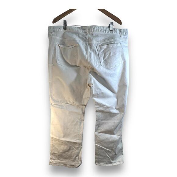 TALBOTS Heritage Ivory Boot Cut Jeans with brown hardware SZ 20WP - Picture 6 of 15